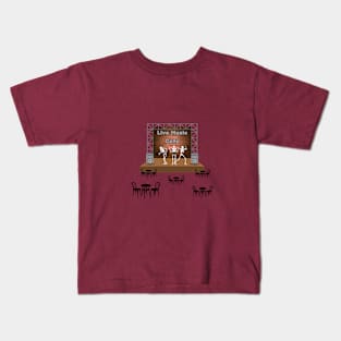 live music cafe- music is life Kids T-Shirt